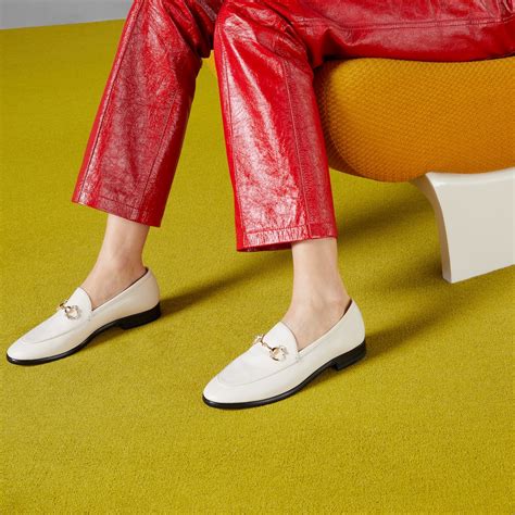 Gucci white loafers women